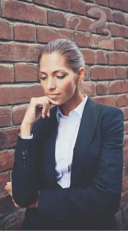 Pensive professional female